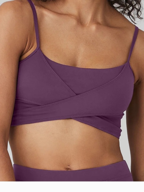 ALO Yoga Other - ALO Yoga Enso Tank Plum Crossover Bralette Tank size Large